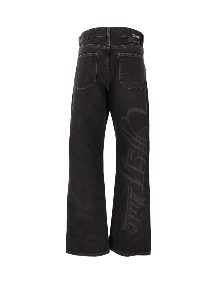 SCRIPT LOGO 90S SKATE JEANS VINTAGE BLAC