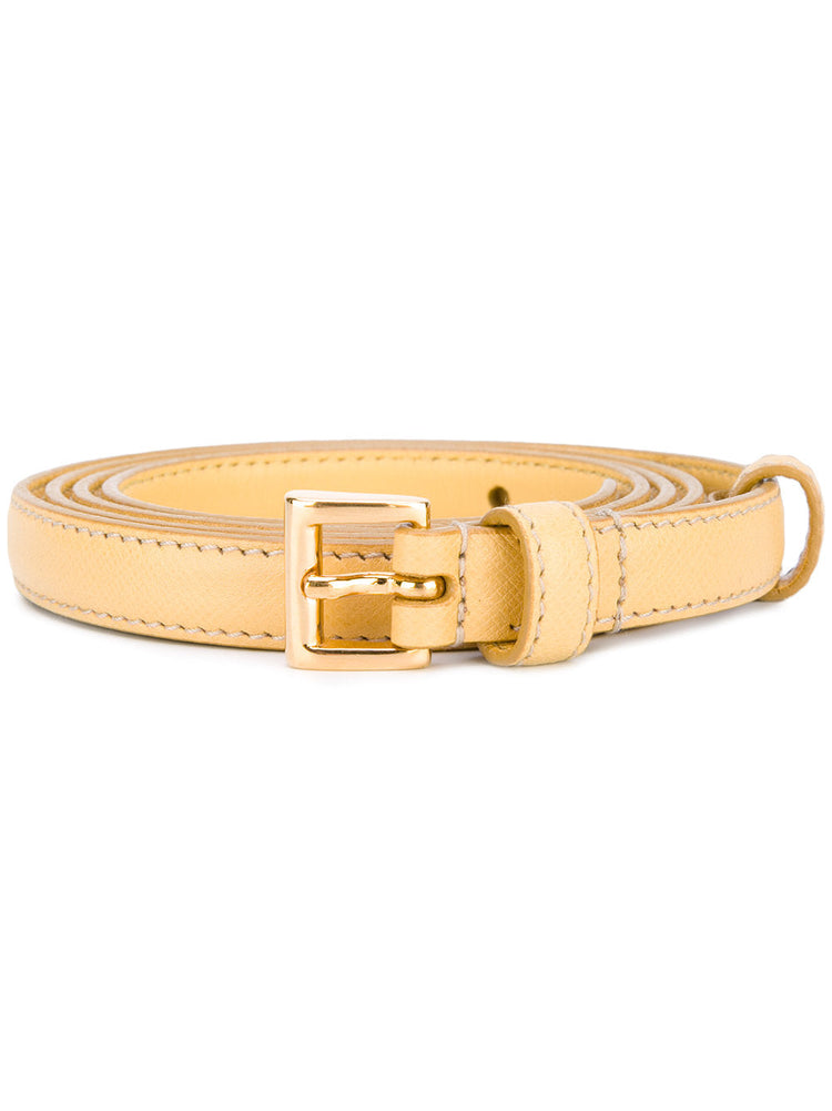 Prada belt yellow 2 cm saffiano