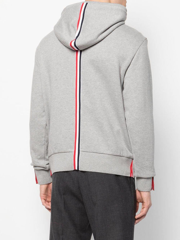 HOODIE PULLOVER W/ CB RWB STRIPE IN CLASSIC LOOPBACK