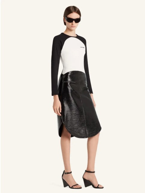 T-SHIRT CIRCLE CONTRAST LS