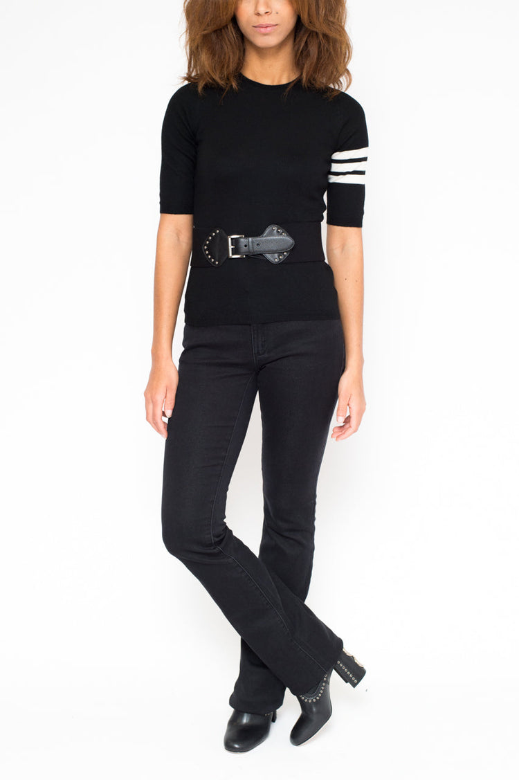 LA ROSE 3/4 merino wool knitwear