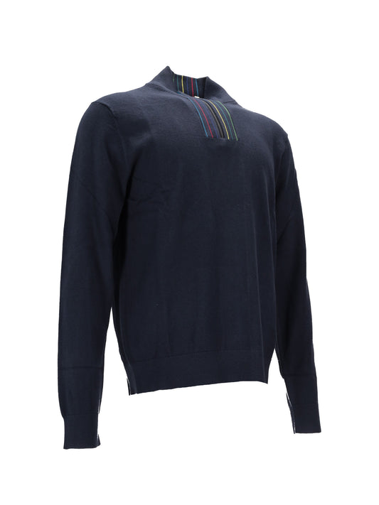 MENS SWEATER ZIP NECK