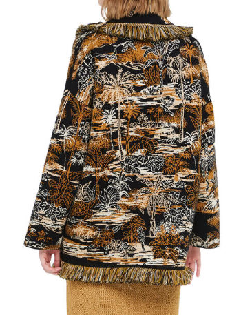 LOST IN PARADISE CARDIGAN BLACK BROWN