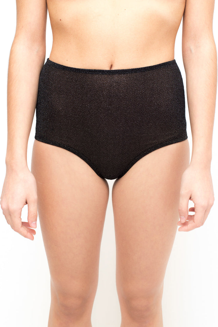 LAURA URBINATI Slip alto nero