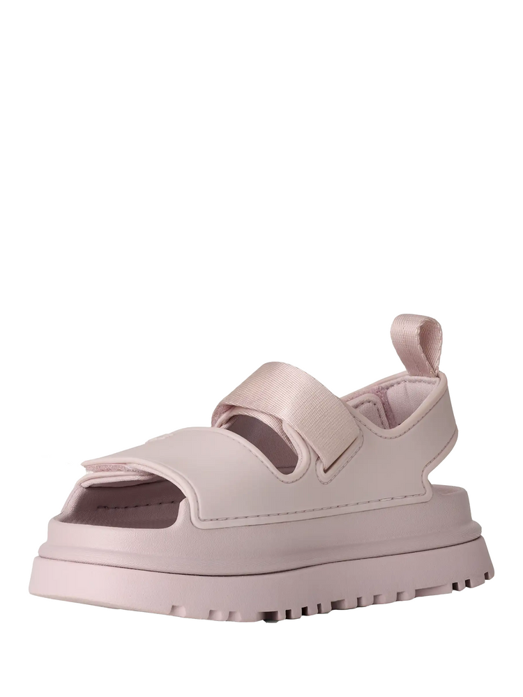 GoldenGlow flat sandals