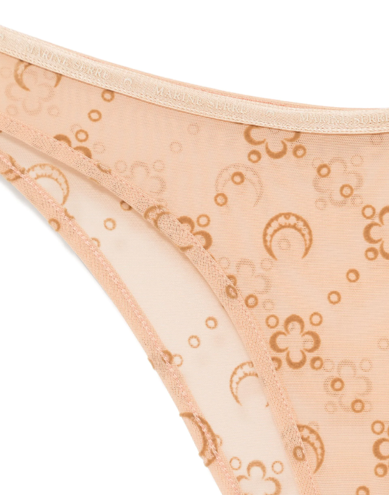 MOONOGRAM MESH FLOCK HIGH-WAIST PANTIES