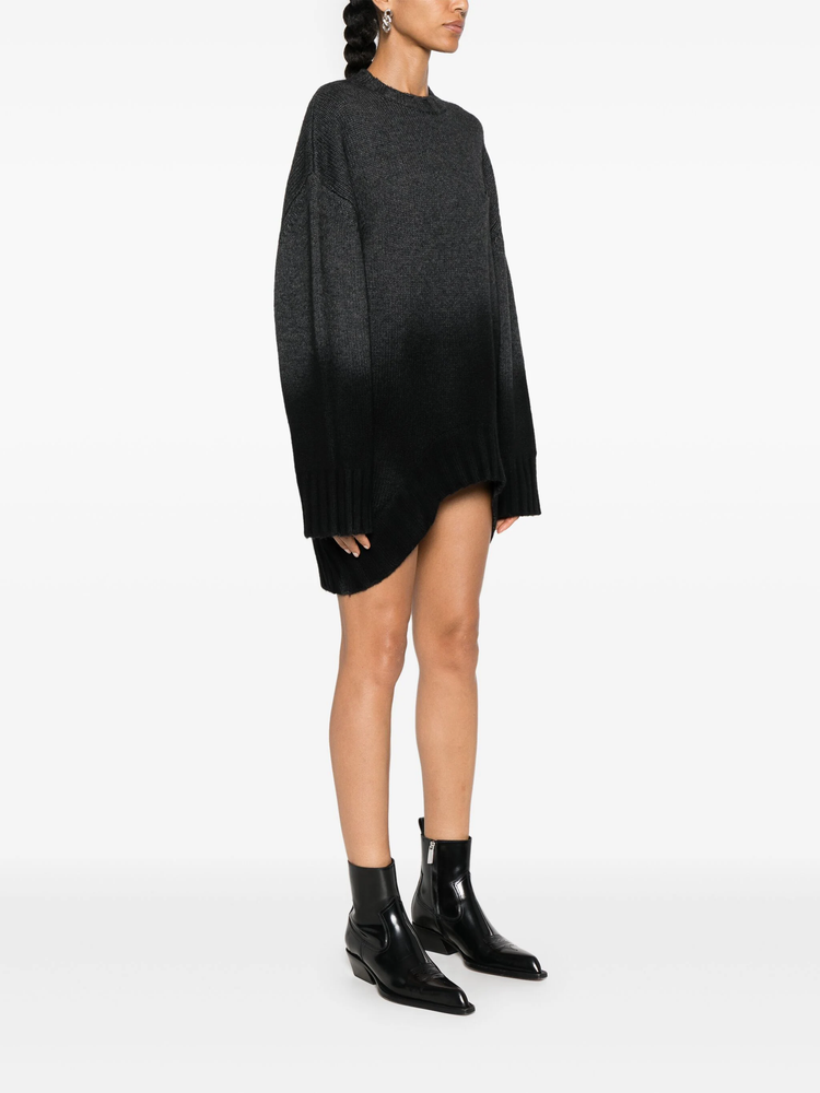 ribbed-knit mini dress
