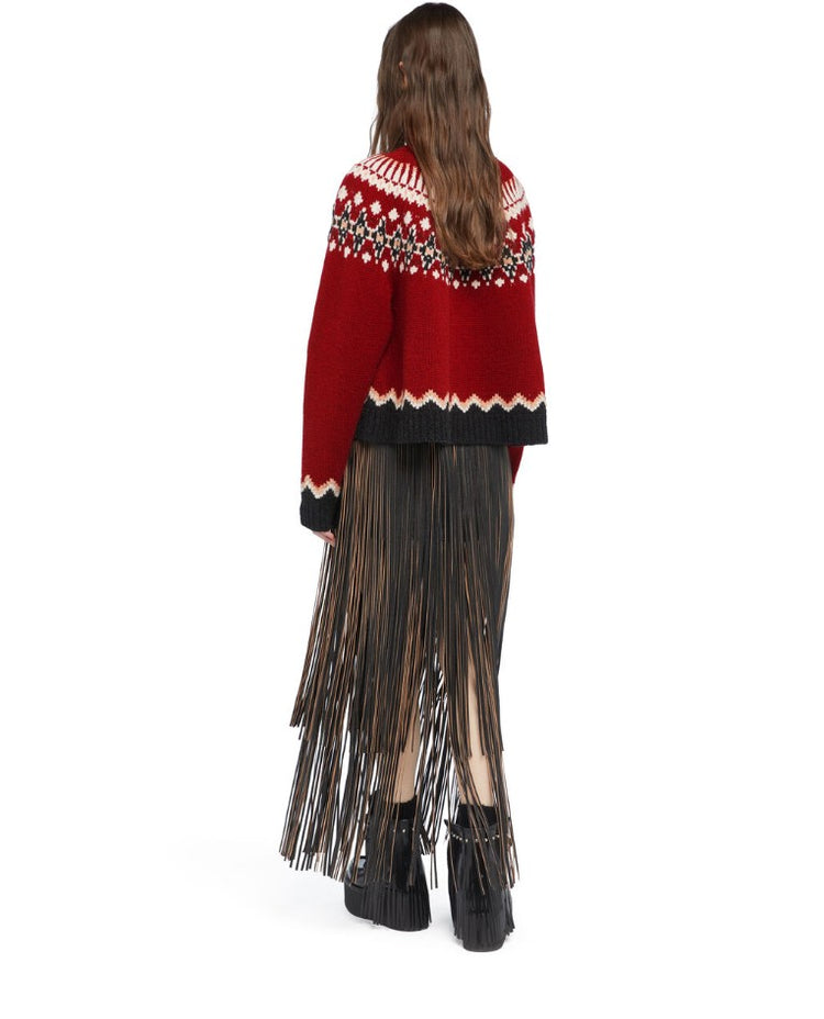 SWEET WINTER TURTLENECK CAMEL/MULTICOLOR