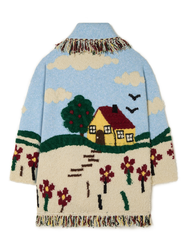 CASA ALANUI CARDIGAN ONDA/MULTICOLOR