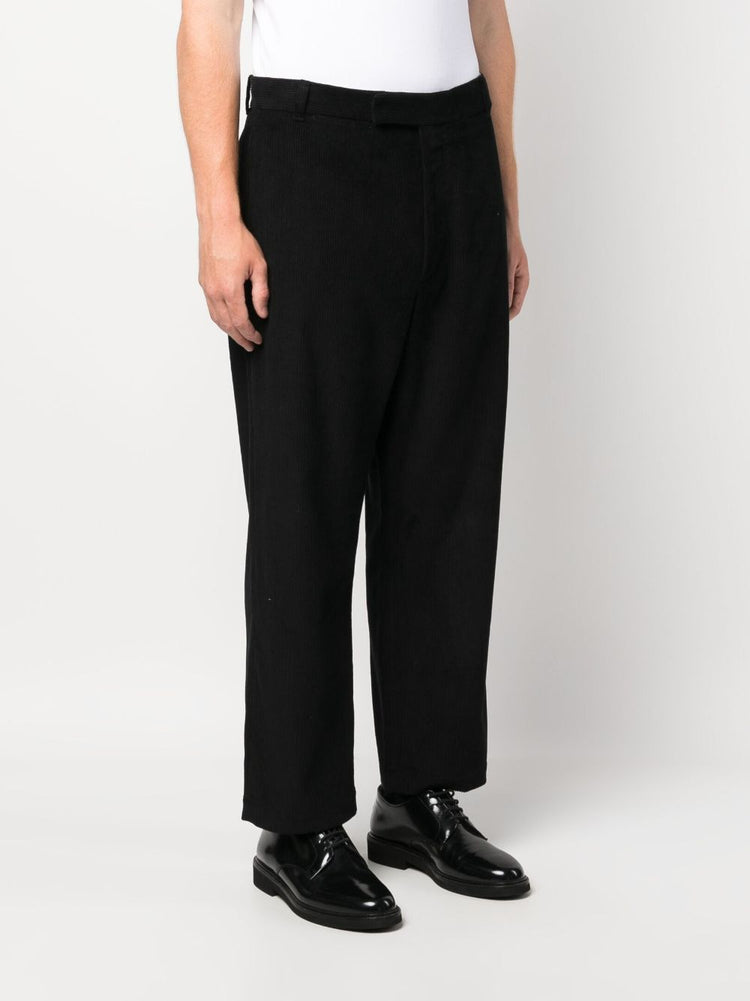 mid-rise straight-leg trousers