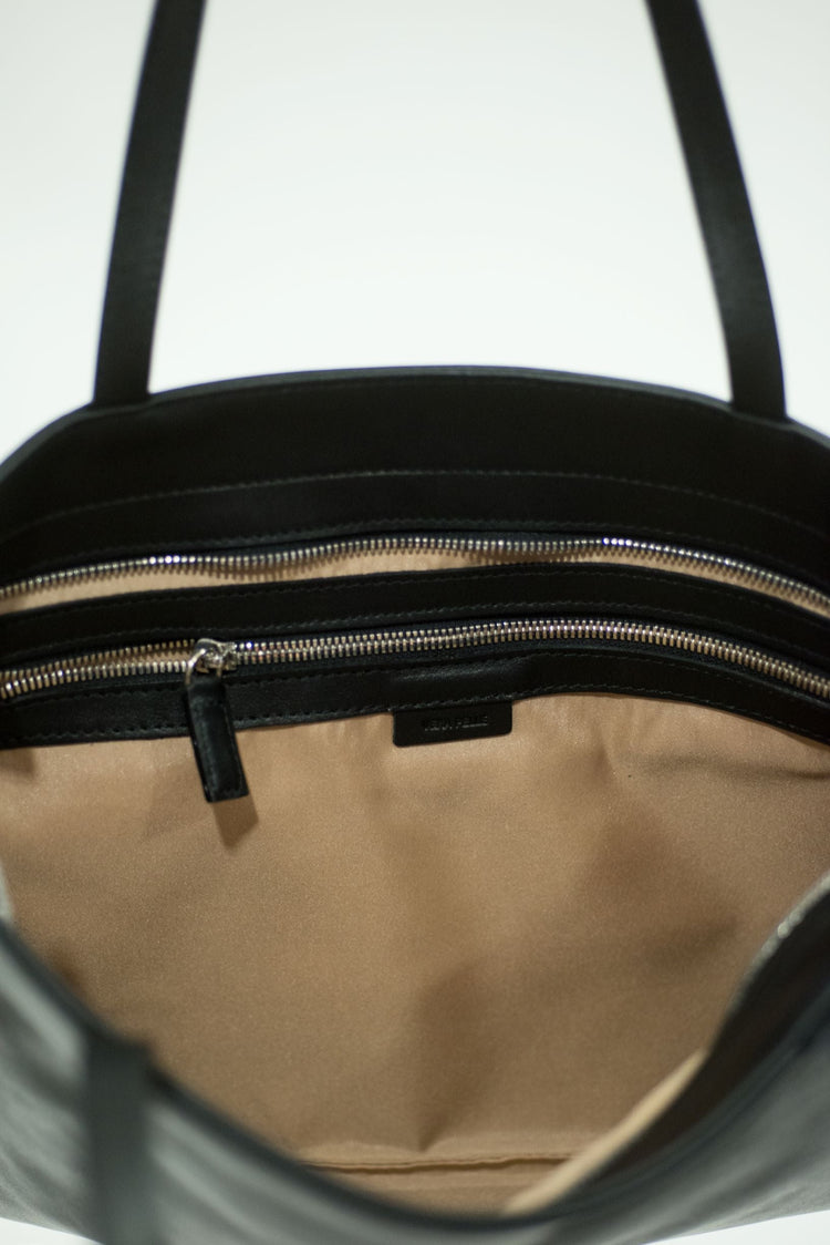 LA ROSE tote bag nero