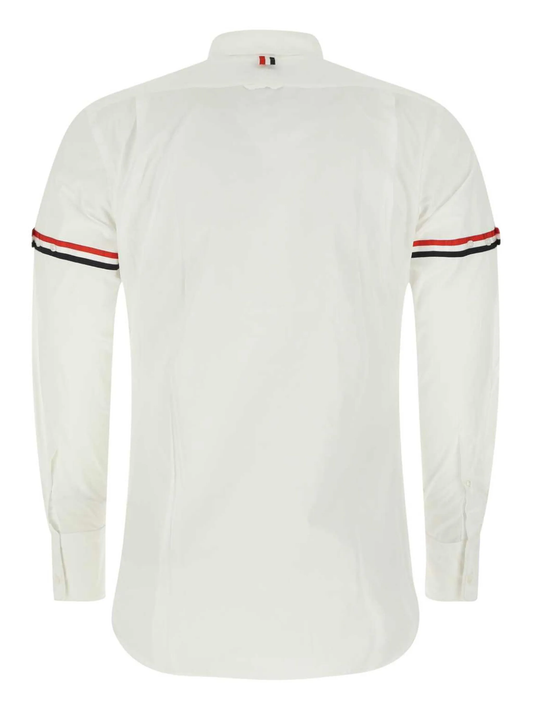 CLASSIC SHIRT W/ RWB GROSGRAIN ARMBANDS IN POPLIN