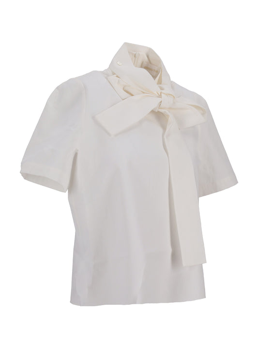 Ribboned Pullover Blouse