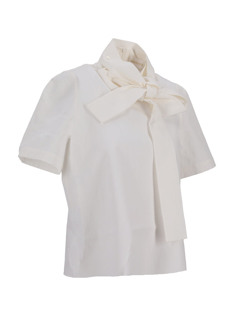 Ribboned Pullover Blouse