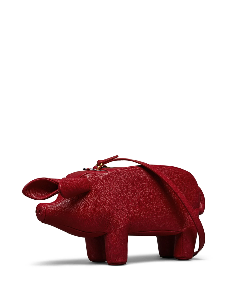 PIG BAGUETTE BAG IN PEBBLE GRAIN LEATHER