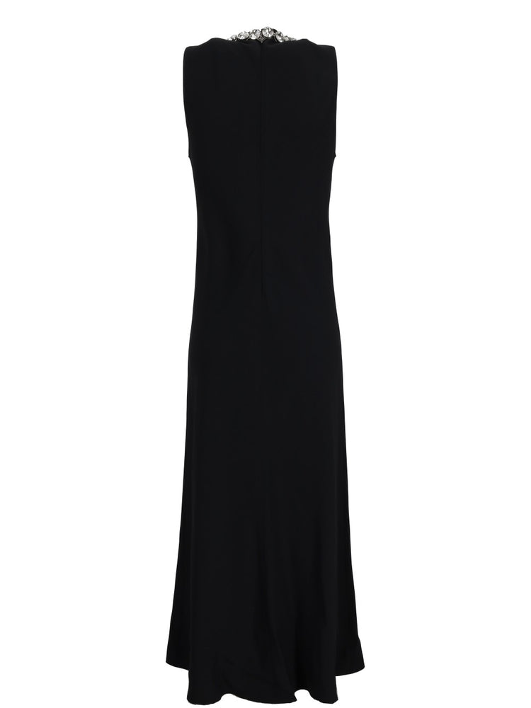 embroidered midi dress