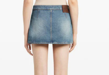 MINI SKIRT SIGNATURE DENIM