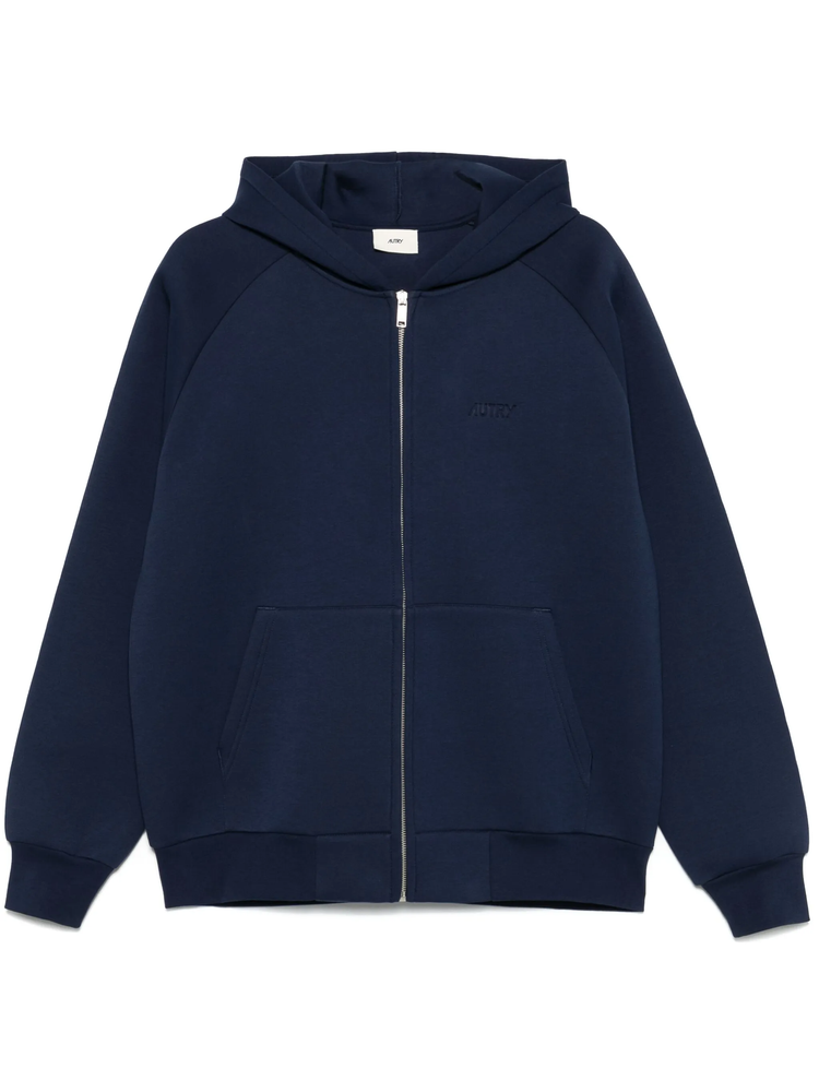 logo-debossed hoodie