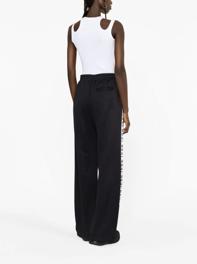 DSQUARED2 logo-tape wide-leg track pants