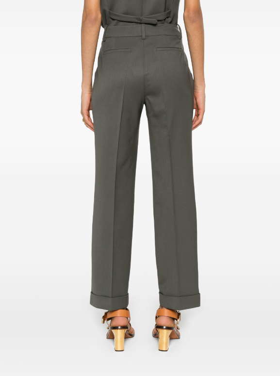 tailored virgin wool-blend trousers