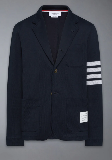 SACK JACKET IN DOUBLE FACE KNIT W/ ENG 4BAR