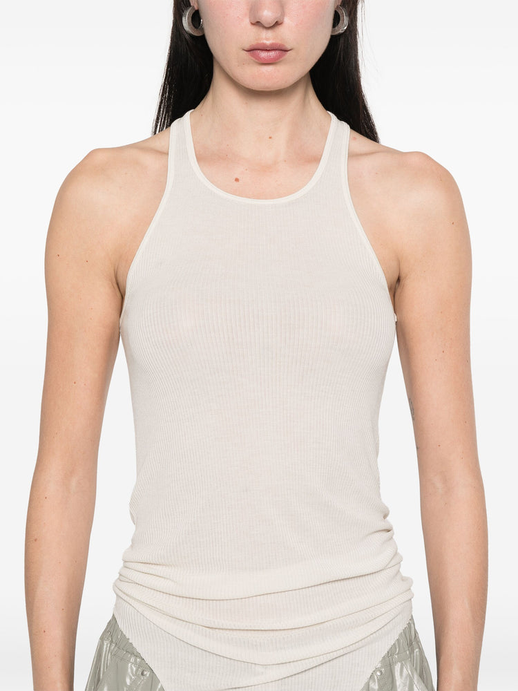 fine-ribbed tank top