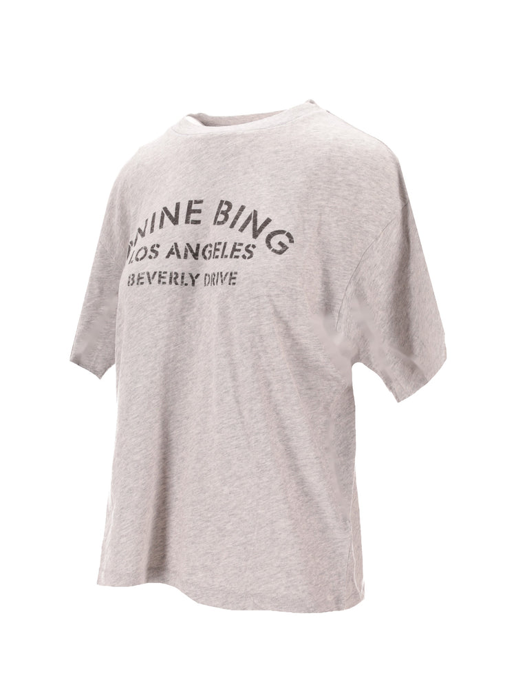 COHEN TEE LOS ANGELES STENCIL - MEDIUM HEATHER GREY