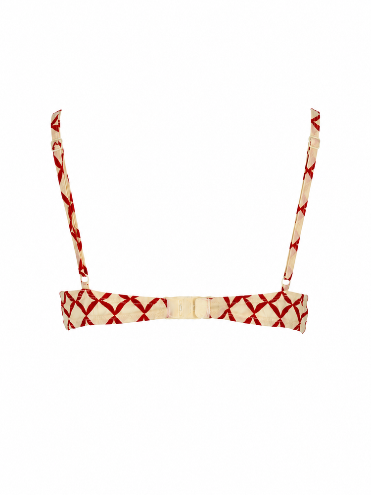 LAURA URBINATI Bra crepe chine stretch print