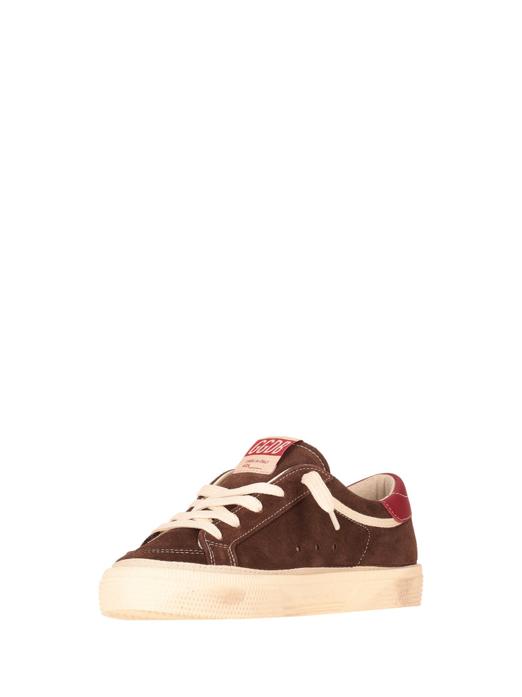 MAY SUEDE UPPER AND TOE LEATHER STAR AND HEEL SIGNATURE FOXING