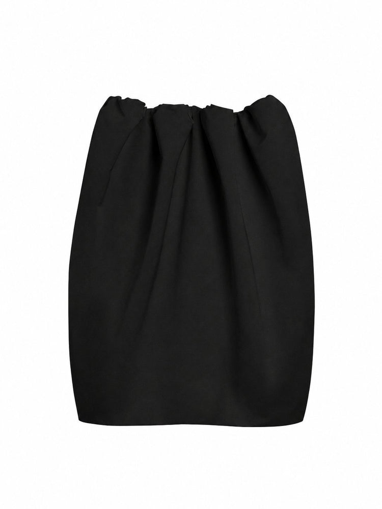 MIDI GATHERED SKIRT