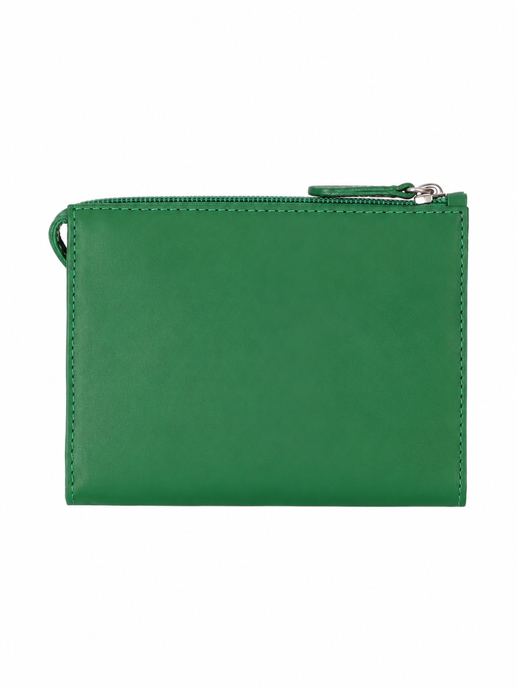 minimal leather make-up bag