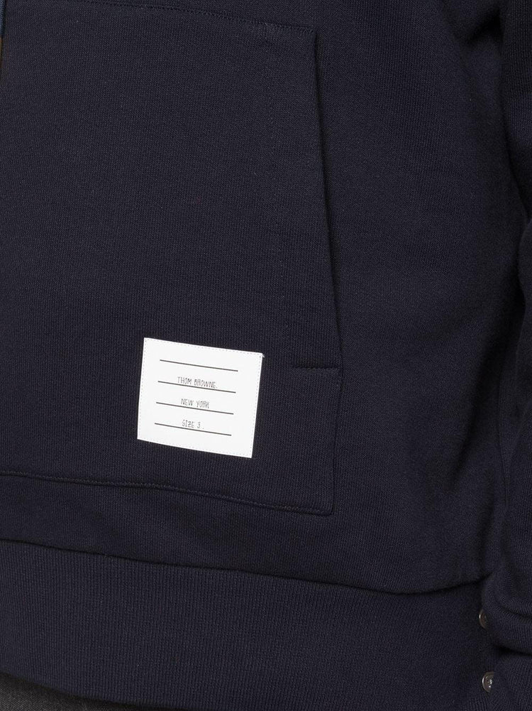 HOODIE PULLOVER W/ CB RWB STRIPE IN CLASSIC LOOPBACK