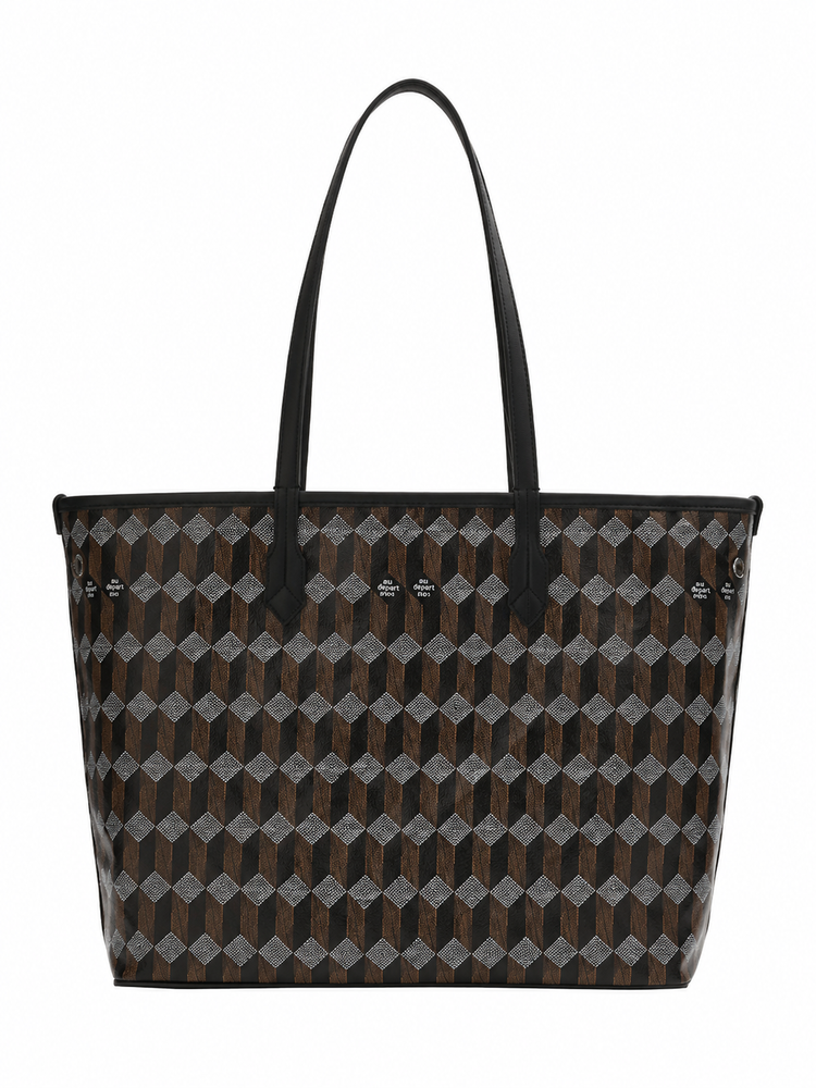 TOTE CALF/COATED CANVAS