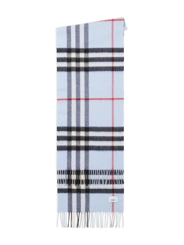 checked cashmere scarf
