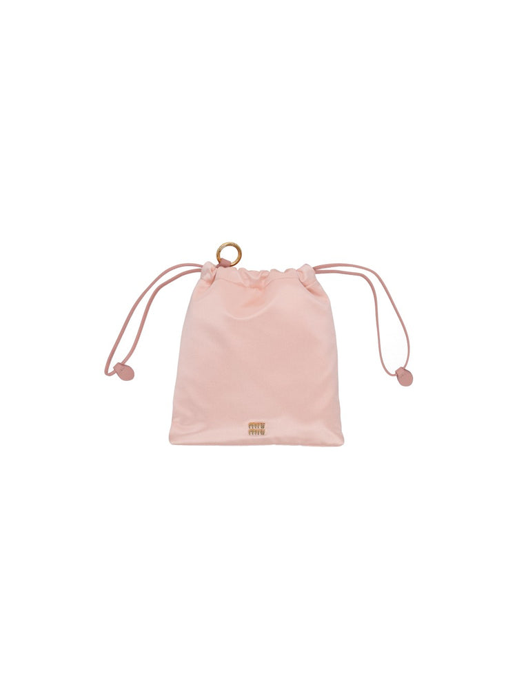 satin makeup bag