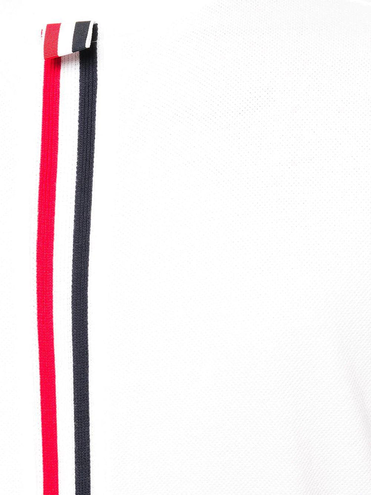 RELAXED FIT SHORT SLEEVE TEE W/ CENTER BACK RWB STRIPE IN CLASSIC PIQUE