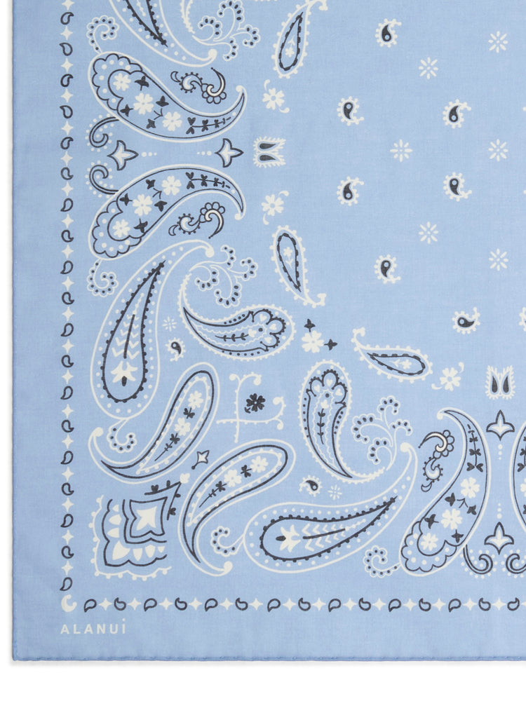 PRINTED COTTON BANDANA VERMOUTH/MULTICOL