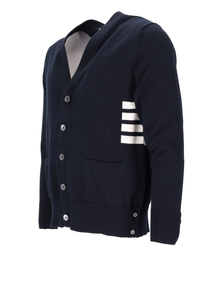 V-neck cotton cardigan