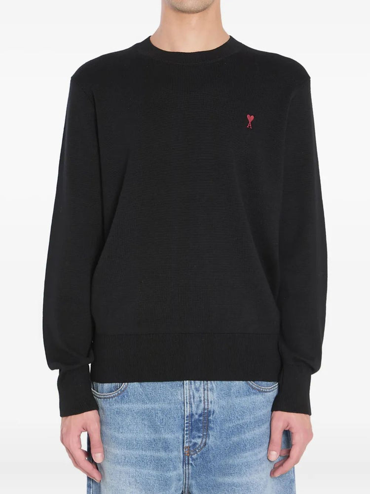 PULL COL ROND AVEC AMI DE COEUR CONTRASTE