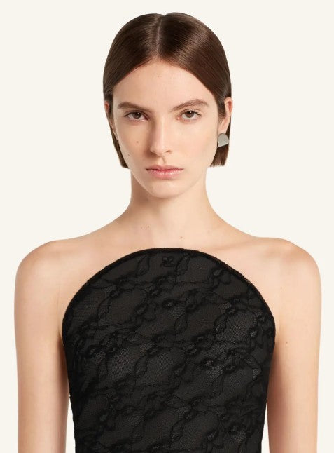 BODYSUIT ILLUSION CIRCLE LACE