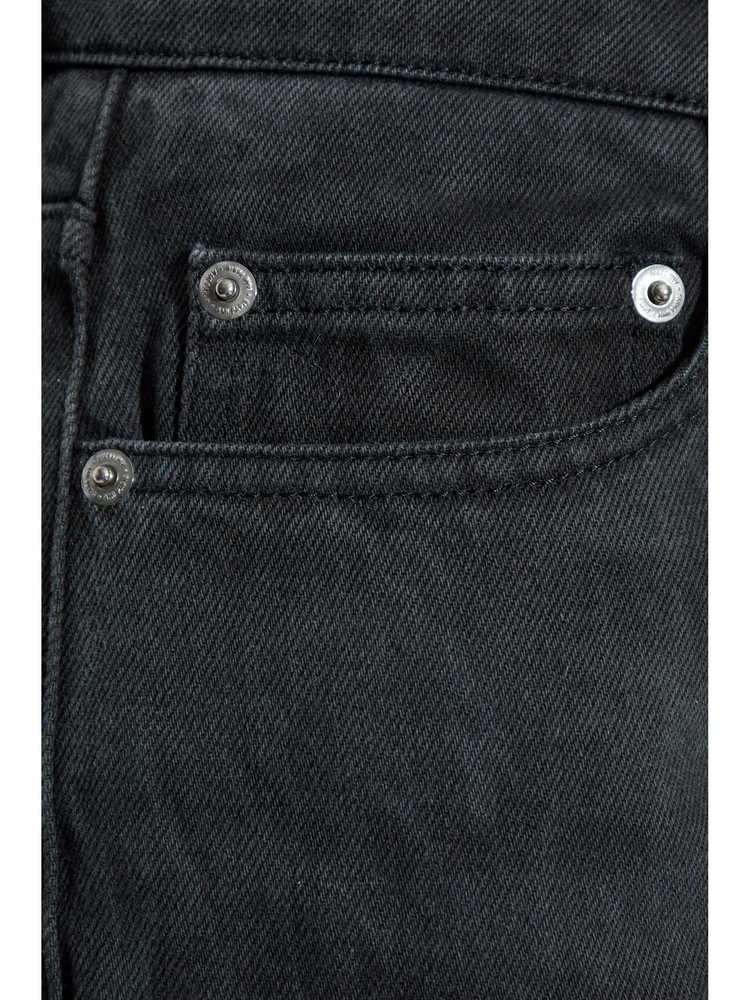 cotton wide-leg jeans