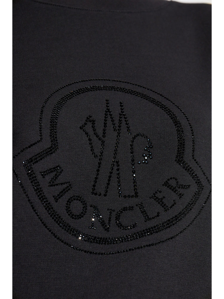 crystal-embellished logo sweatshirt