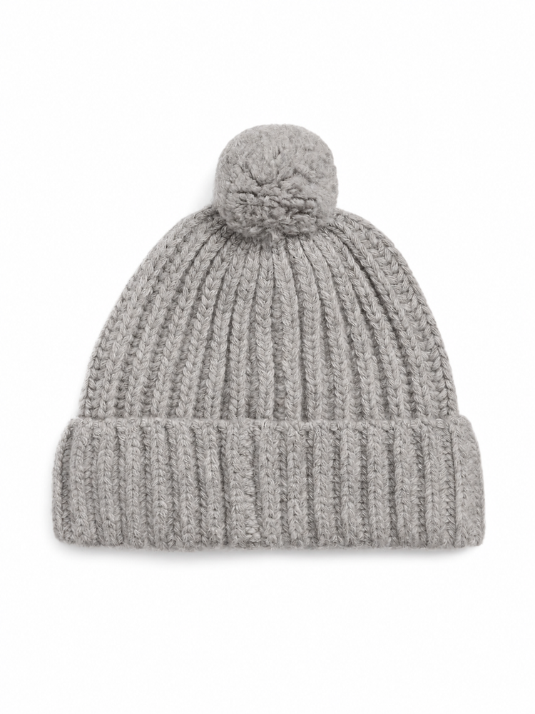 WOOL BLEND-DENIM BEAR-HAT