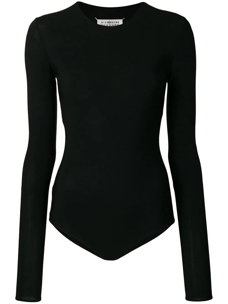 round-neck jersey bodysuit