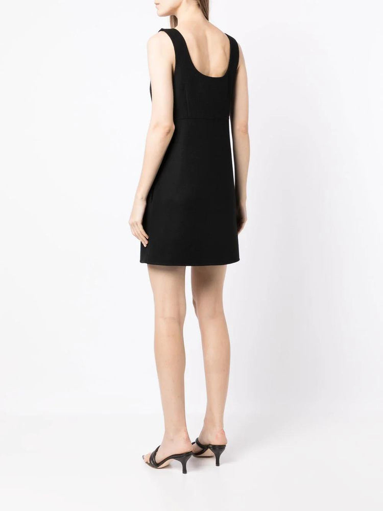 PAROSH V-neck shift mini dress