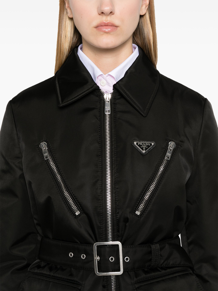 triangle-logo padded jacket