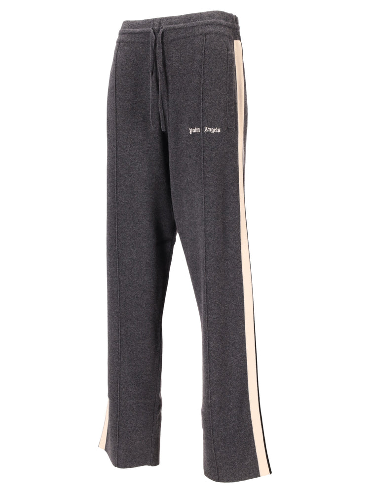 CLASSIC LOGO KNIT TRACK PANTS DARK GREY