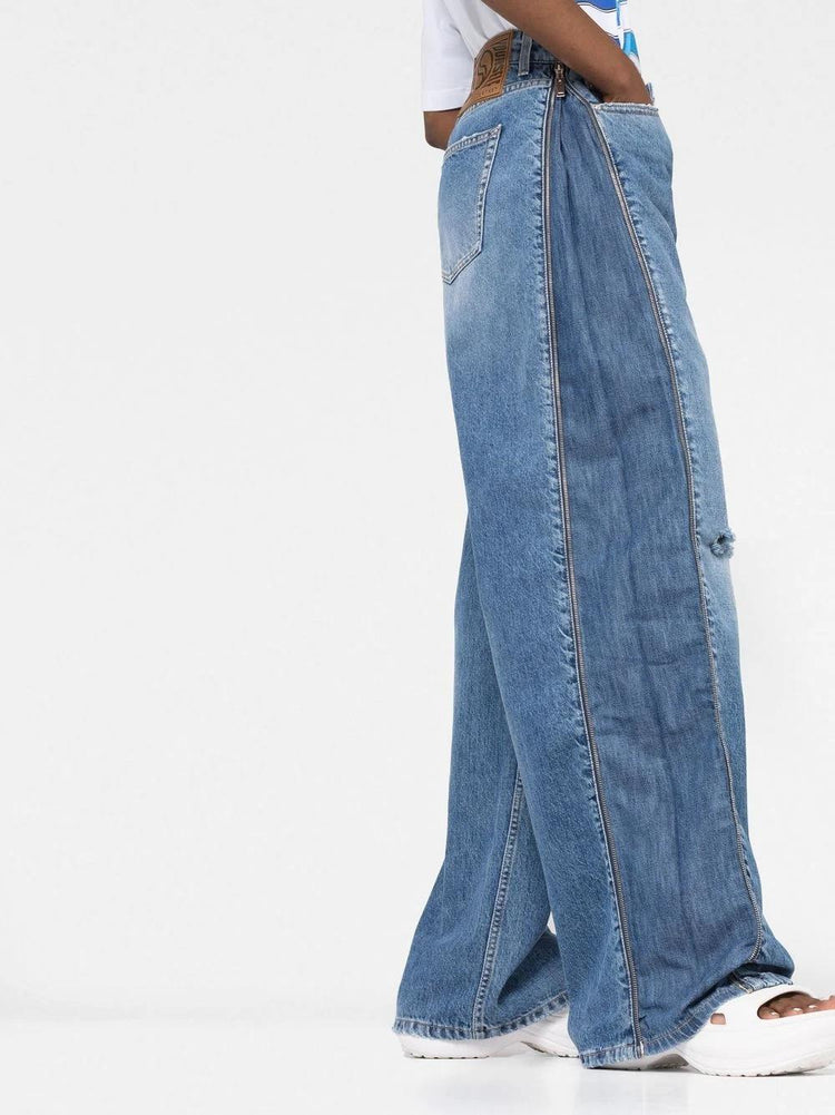 STELLA McCARTNEY zip-detail straight-leg jeans