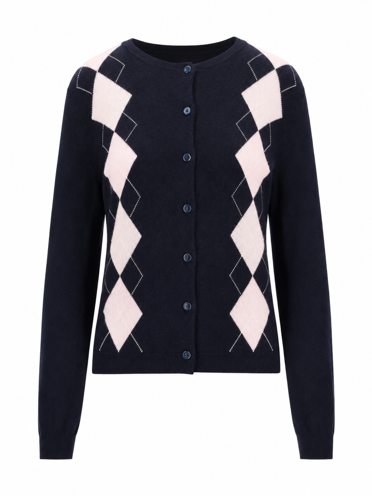 LA ROSE cardigan losanghe cash