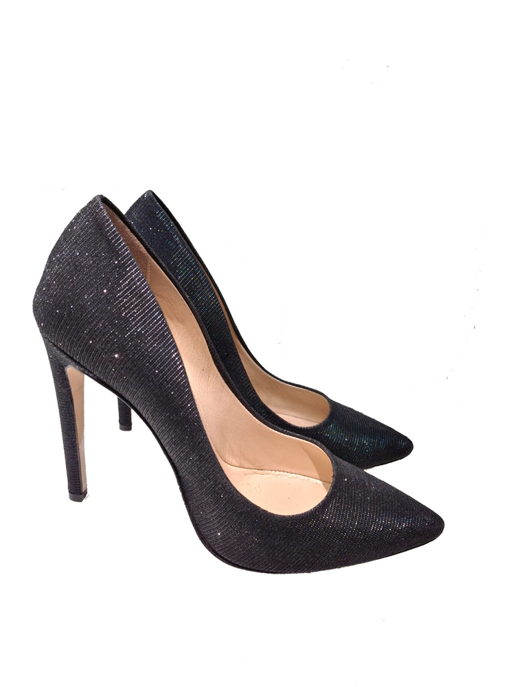 lurex heels pumps